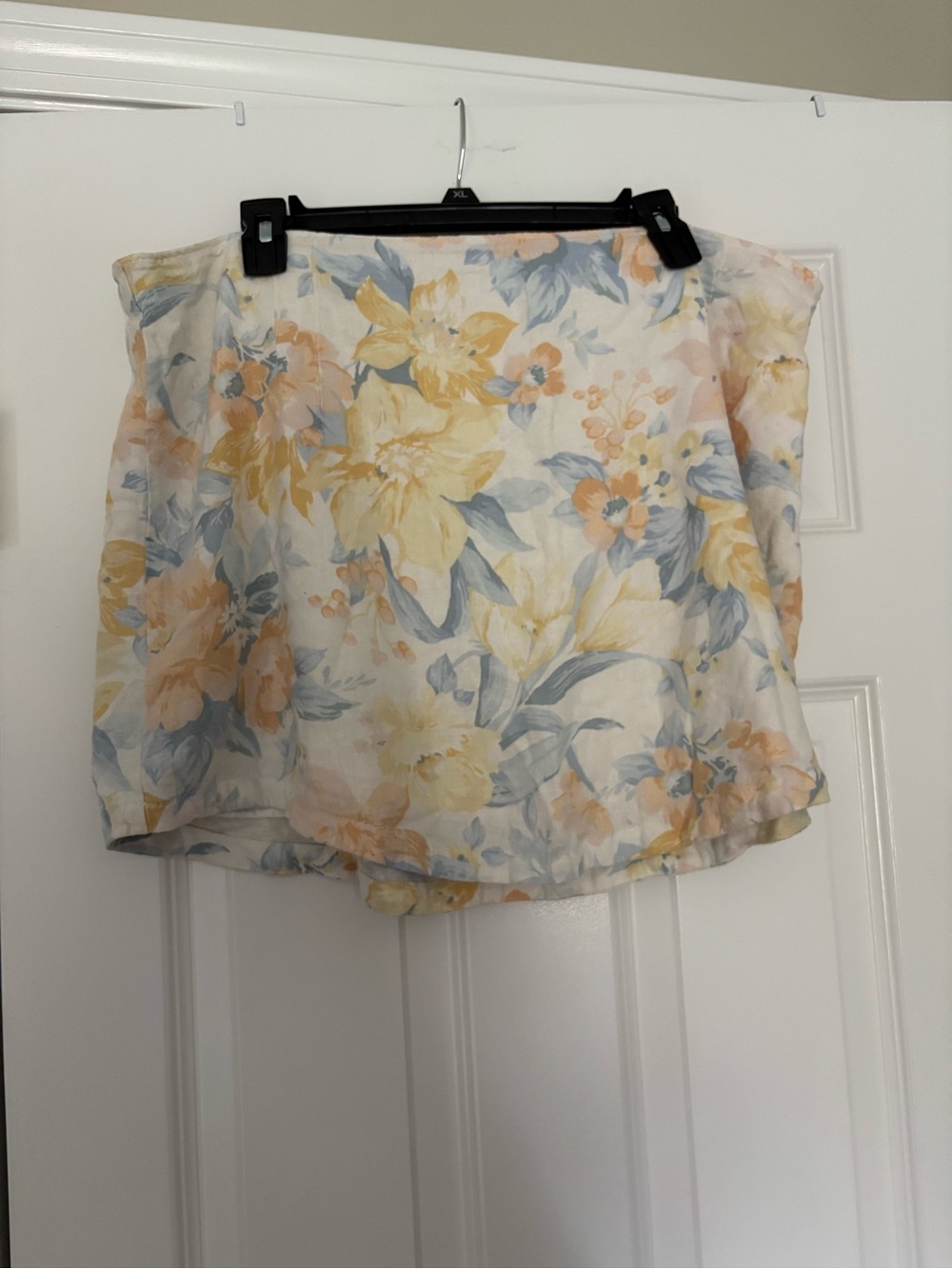 Abercrombie & Fitch Floral Mini Skirt in Yellow, Blue, Peach